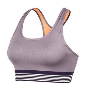NWT NIKE Womens Pro Classic Padded Sports Bra PLUM X-SMALL